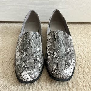 Silver Snake Loafers